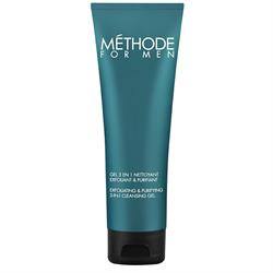 METHODE FOR MEN Gel 3 En 1 Nettoyant Exfoliant & Purifiant - 125 ML