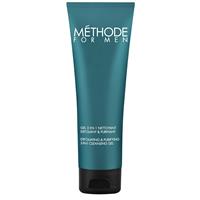 METHODE FOR MEN Gel 3 En 1 Nettoyant Exfoliant & Purifiant - 125 ML-en